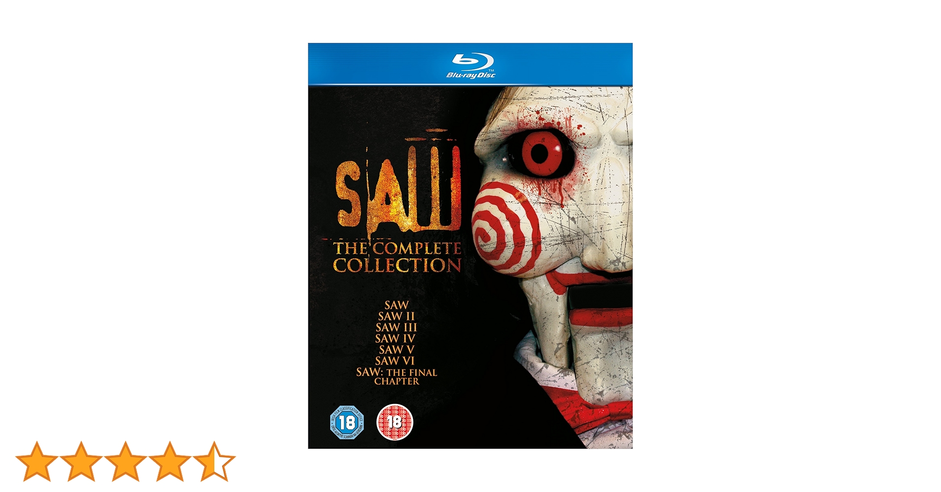 Saw 1-7: The Complete Collection [Blu-ray] [2016]: Amazon.co